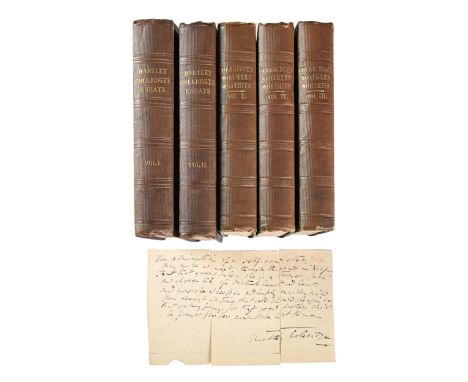 Hartley Coleridge (1796-1849), eldest son of the great Romantic poet Samuel Taylor Coleridge (1772-1834). An autograph manusc