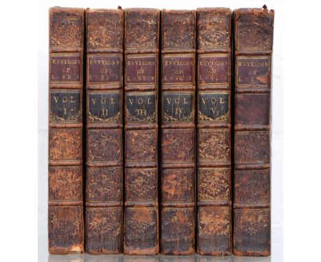 Topography.&nbsp;London and its Environs Described, six-volume set, first edition, London: Printed for R. and J. Dodsley, 176