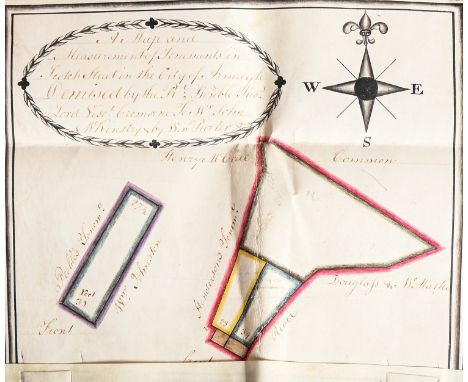 Ireland, Province of Ulster. A George III vellum manuscript lease of a city of Armagh tenement of an annual rent of £7:15:1, 