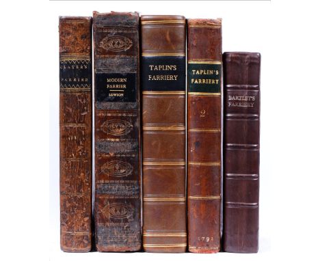 Farriery. Taplin (William),&nbsp;Farriery, tenth edition, London: G.G.J. and J. Robinson, n.d. [c. 1780], half-title, portrai