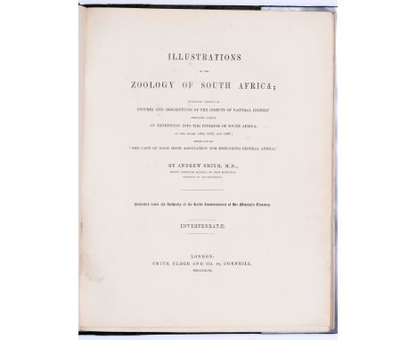 Travel and Ethnography, Africa.&nbsp;Smith (Andrew, M.D.), Illustrations of the Zoology of South Africa consisting chiefly of