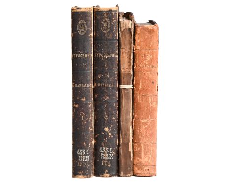 Bibliography.&nbsp;Hansard (Thomas Curson), Typographia: An Historical Sketch of the Origin and Progress of the Art of Printi