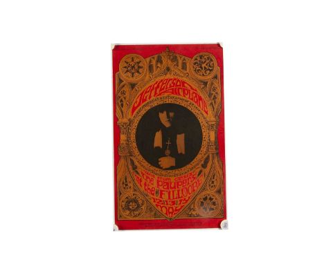 Jefferson Airplane / Bill Graham / BG 63 Poster, original  Bill Graham (BG 63) poster for Jefferson Airplane at the Fillmore 