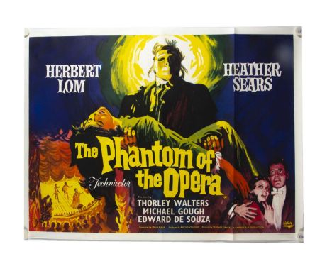 The Phantom Of The Opera (1962) Quad Poster, UK Quad poster for this Hammer Horror Classic starring Herbert Lom and Heather S