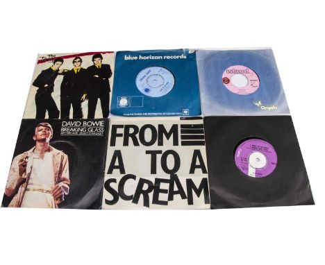 7" Singles, approximately seventy 7" Singles of various genres with artists including The Jam, The Kinks, David Bowie, Queen,