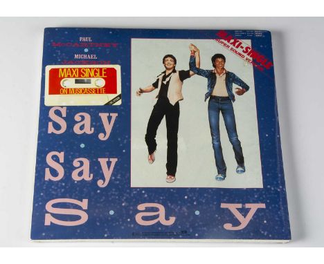 Paul McCartney / Michael Jackson Cassette Tape, Say Say Say - Maxi Single Cassette - German release 1983 on MPL (1C K 262-165