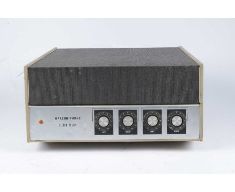Marconiphone Record Player, Marconiphone Record Player model 4205 s/n 9288 with detachable speakers, BSR turntable C109 good 