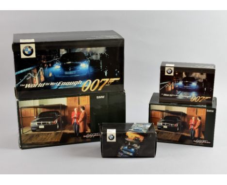 James Bond - BMW Die cast models including BMW Z8 Scale 1:18, BMW 750iL Scale 1:24, BMW R1200 C Scale 1:18, BMW Z8 Scale 1:43