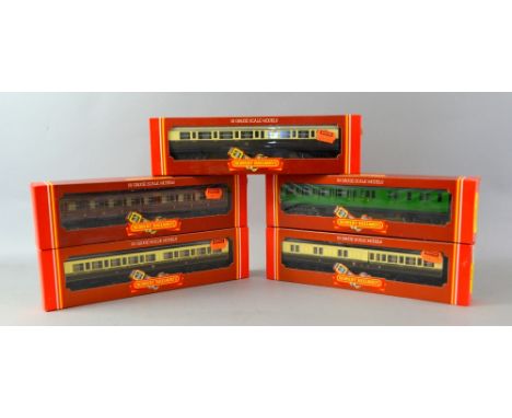 Hornby Railways OO Gauge scale-models, rolling-stock R.456, R.435, R.487, R.452, R.436, all boxed (5)