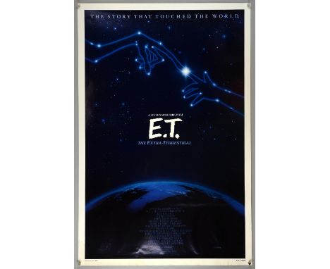 E.T. The Extra-Terrestrial (R-1985) One sheet film poster, John Alvin artwork, Universal, rolled, 27 x 41 inches.      