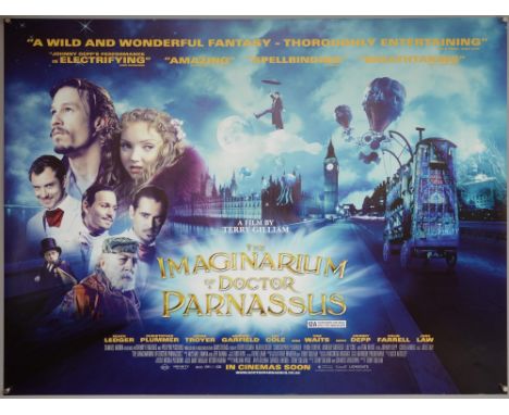 18 British Quad film posters including The Imaginarium of Doctor Parnassus, The Golden Compass teaser, The Day After Tomorrow