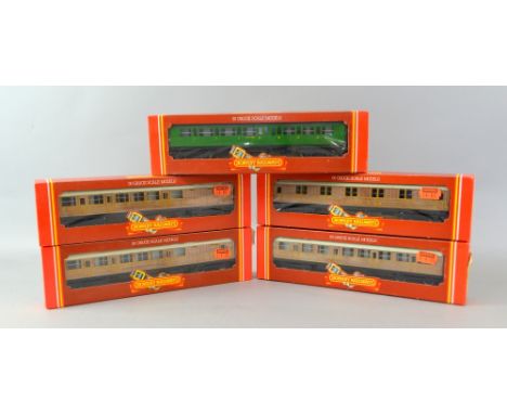 Hornby Railways OO Gauge scale-models, rolling-stock R.478, R.477, R.478, R.477, R.486, all boxed (5)
