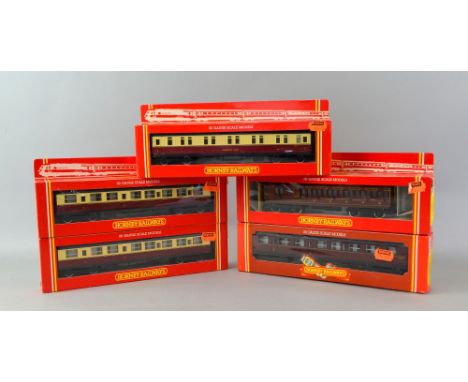 Hornby Railways OO Gauge scale-models, rolling-stock R. 483, R.409, R.409, R.419, R.385, all boxed (5)