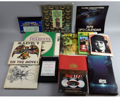 Memorabilia including Calendars - Dragon 1979, Heavy Metal 1979, Frank Frazetta 1979, Tarzan 1978, Marvel 1976, The Incredibl
