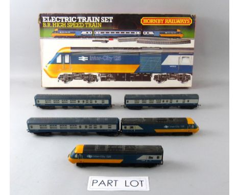 Hornby OO Gauge Electric Train set 'B R High Speed Train' and other OO Gauge locomotives rolling stock buildings track ect 