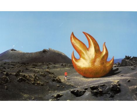 † Storm Thorgerson (British, 1944-2013). 'Audioslave', signed, silkscreen print, artists proof, Signed, titled in pencil to l