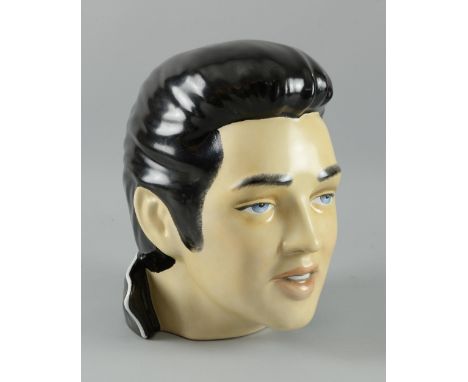 Elvis Presley - A ceramic bust of Elvis, designed by Morris Rushton for the 'Hollywood Greats' collection for Flesh Pots, 197