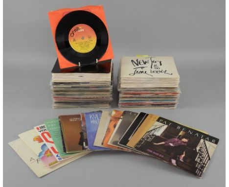 120+ 7 inch singles including picture discs, double packs & black labels including Elvis Presley, Simon & Garfunkel, The Kink