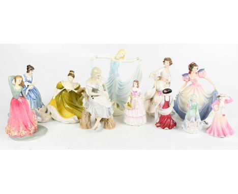 ROYAL DOULTON; a group of five figures to include 'Shepherdess' HN2990, 'Lorraine' HN3118, 'Hazel' HN3167, 'Lynne' HN2329, 'A