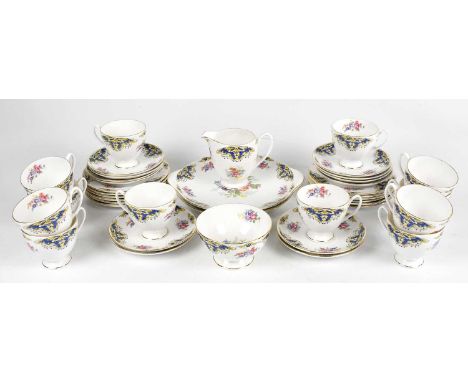 SHELLEY; a forty piece tea service decorated in pattern 14146 (40).Condition Report: The jug does not 'ring', no visible dama