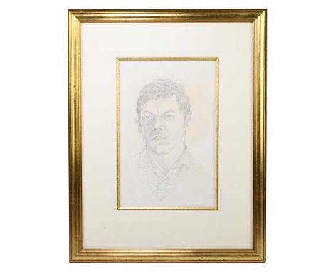 † LEON UNDERWOOD (1890-1975); pencil drawing, portrait of a man, signed, 36 x 24cm, framed and glazed.