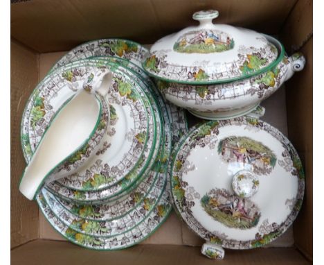 A Paragon tea service, together with Copeland Spode part dinner service