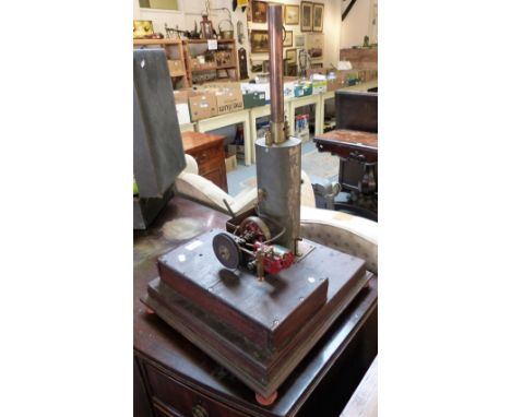 A stationary steam engine