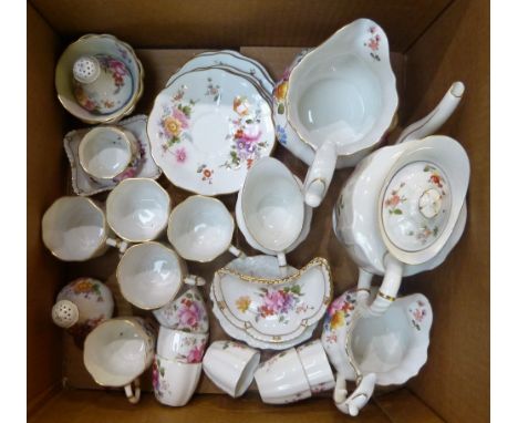 A Royal Crown Derby tea service, Derby Roses pattern