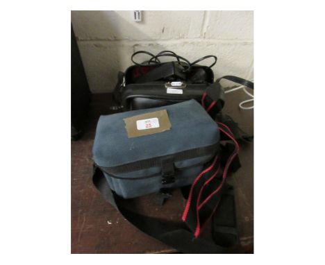 POLAROID CAMERA TOGETHER WITH A JVC COMPACT VIDEO CAMERA 