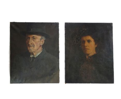 F E Haig (British, 19th/20th Century), Portrait of a gentleman, signed 'F E Haig' (lower left), oil on canvas, 51 x 41cm, tog