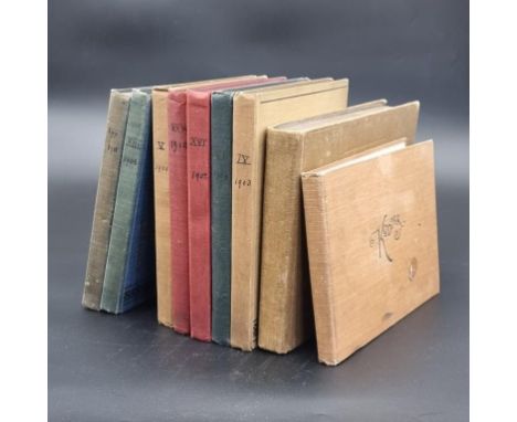 PHOTOGRAPH ALBUMS:&nbsp;7 snapshot albums covering period 1901-1912, containing approx 160 window mounted albumen print and s