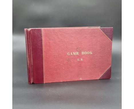 ILLUSTRATED GAME BOOK:&nbsp;a bound manuscript game record covering period 1921-1961, various English, Welsh and Scottish loc