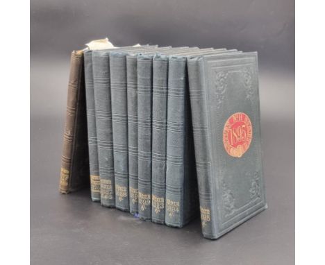 MANUSCRIPT DIARIES:&nbsp;a collection of 9 Victorian manuscript diaries by thus unidentified writer, mostly filling Letts's d