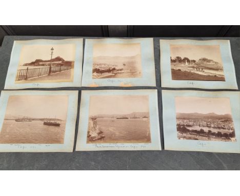 PHOTOGRAPHS:&nbsp;CORFU: a group of 10 19thc albumen print photographs of Corfu, and 2 views of Athens, all pasted onto both 