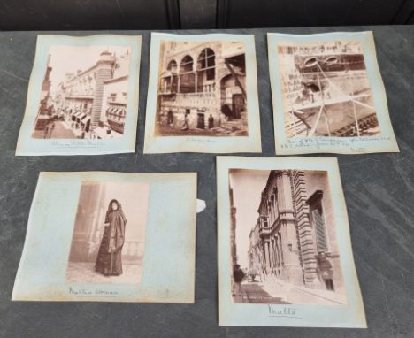 PHOTOGRAPHS:&nbsp;MALTA: 9 albumen print photographs including 2 panoramas, one in 5 sheets approx 140cm long, the other 4 sh