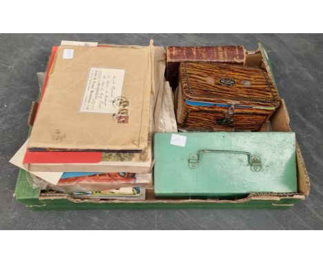 MISCELLANEOUS EPHEMERA:&nbsp;a quantity in box, to include 19th-mid 20thc commercial and other correspondence: an early (unpu