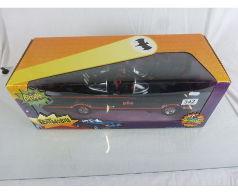 Boxed Mattel DC Comics Batman Classic TV Series Batmobile vehicle, in excellent condition, appears unopened 