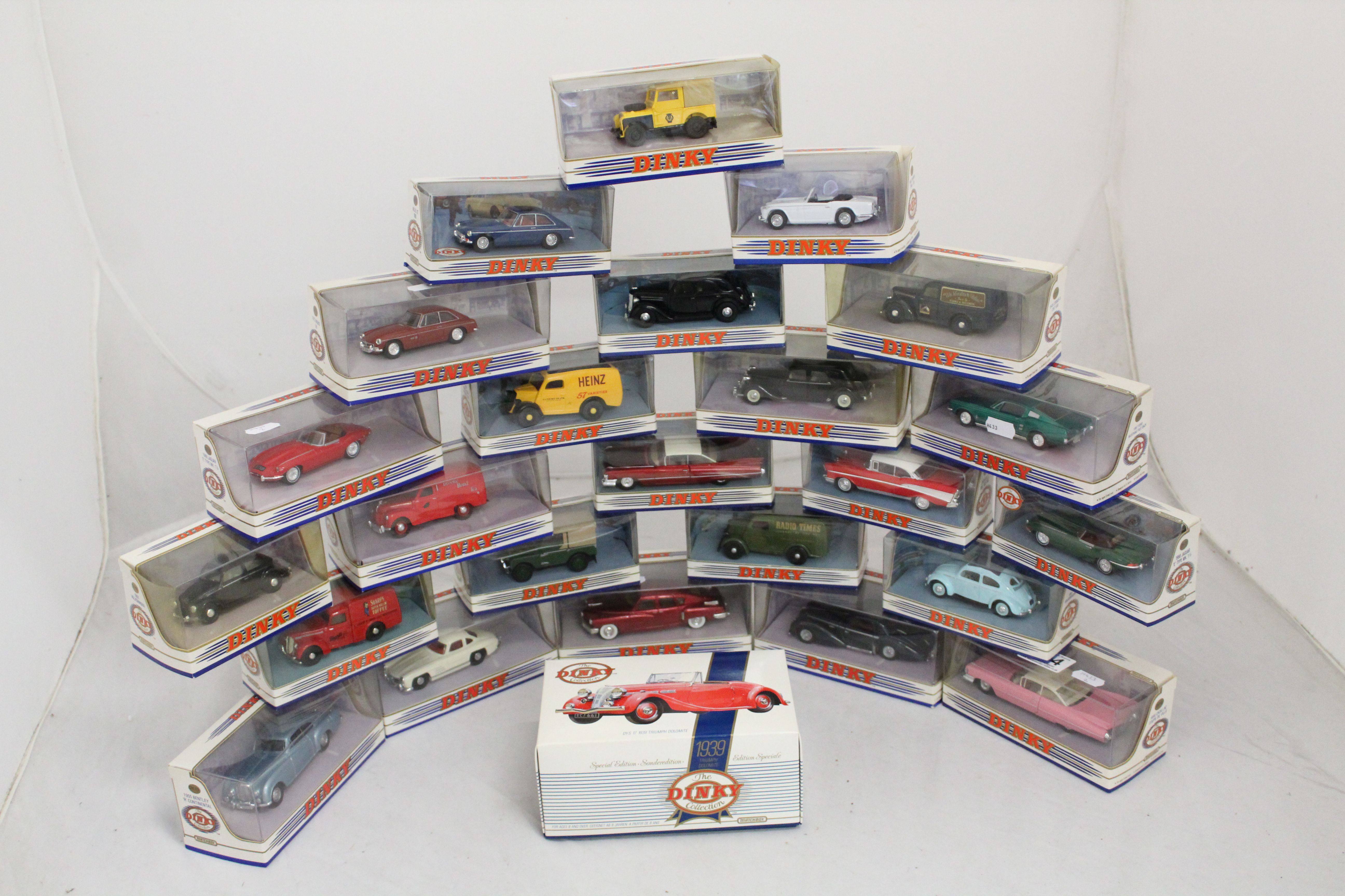 25 Boxed Matchbox The Dinky Collection diecast model vehicles all excellent