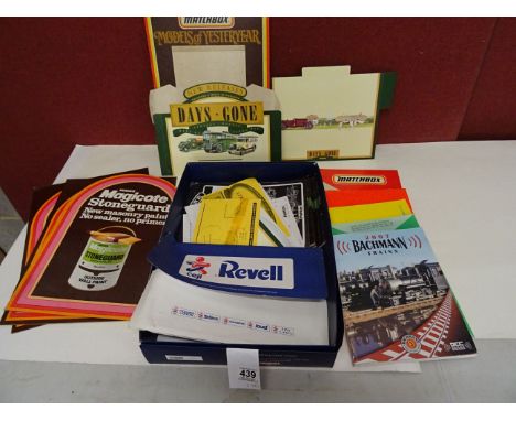 Collection of vintage toy manuals to include Bachmann model railway, Scalextric, Matchbox & Bandai plus Matchbox 'Model of th