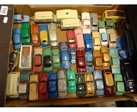 Excellent collection of 45 Dinky diecast model vehicles with the vast majority being eary vintage examples to include caravan
