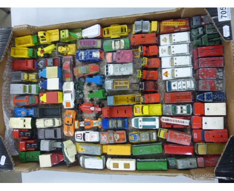 Collection of play worn Matchbox diecast model vehicles including Superfast examples(approximately 85)