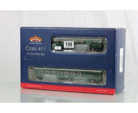 Boxed Bachmann OO gauge 31425A 4CEP EMU 7141 Late SR Multiple Unit Green