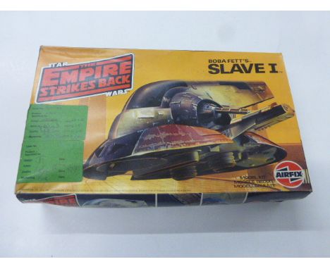 Star Wars Factory Prototype - Boxed Airfix Star Wars Empire Strikes Back Boba Fett's Slave I model kit, complete with instruc