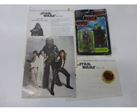 Carded Palitoy three logo Star Wars Return of the Jedi Gamorrean Guard some damage to bubble and card a touch bent, punched, 
