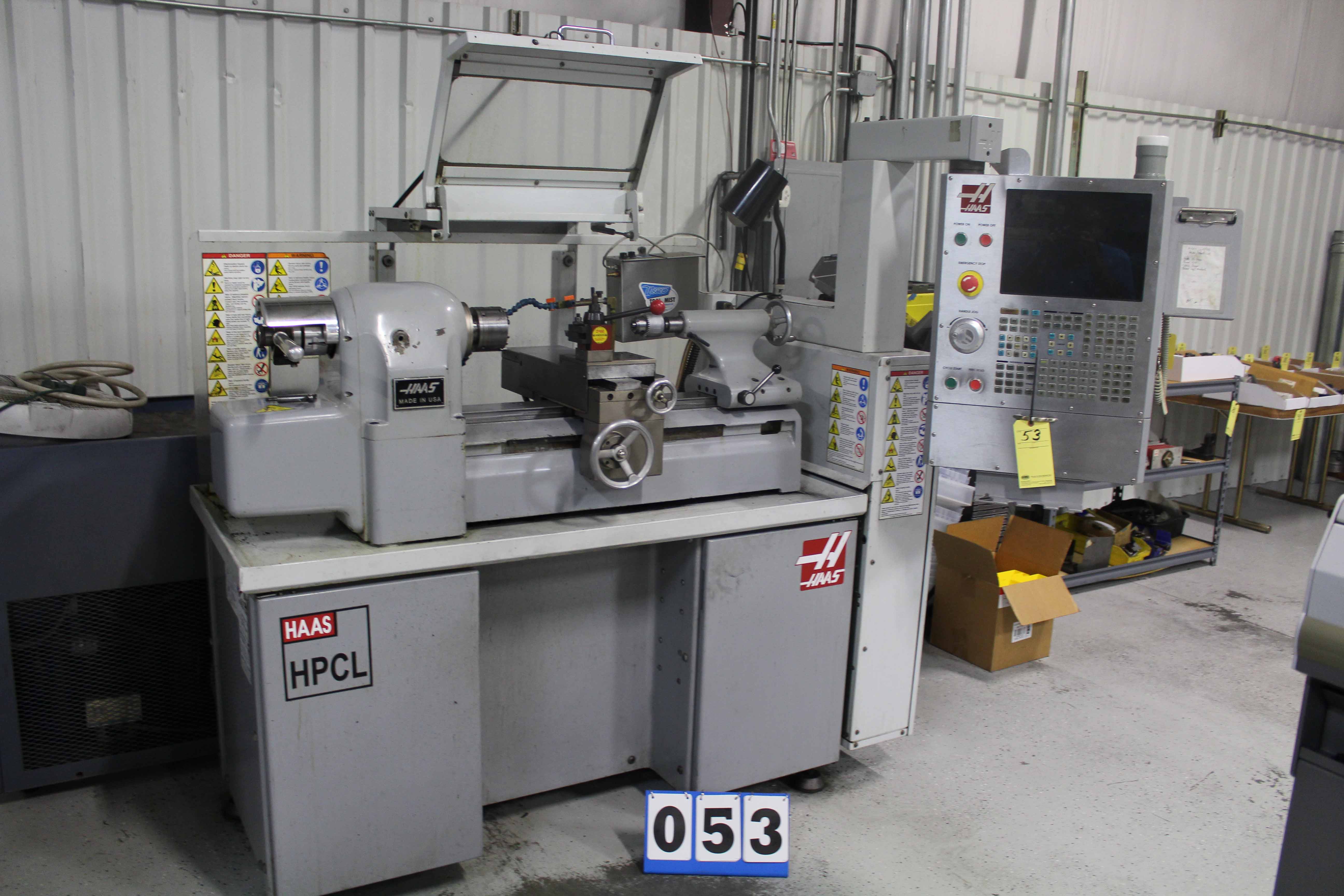 3AXIS CNC LATHE, HAAS MDL. HPCL HLVH, new 2008, S/N 3082620