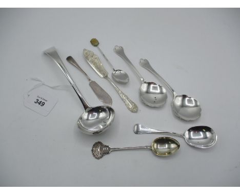 Silver Sauce Ladle and Other Silver Cutlery, 188g total