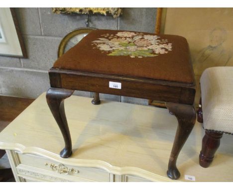 Tapestry Seat Dressing Stool, 47x44cm, 42cm h