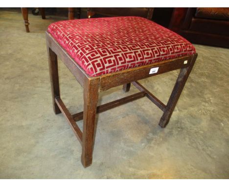 1920s Dressing Stool, 49x36cm, 47cm h