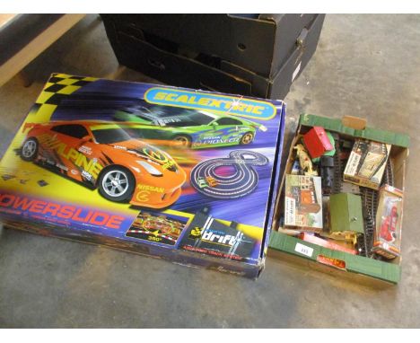 Hornby 00 Railway and Scalextric Powerslide Drift Sets
