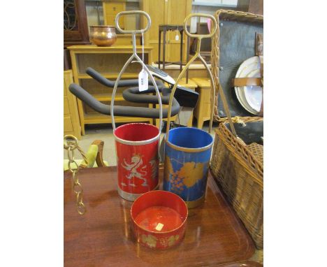 Pair of Monmouthshire Tableware Decanter Stands and Coaster